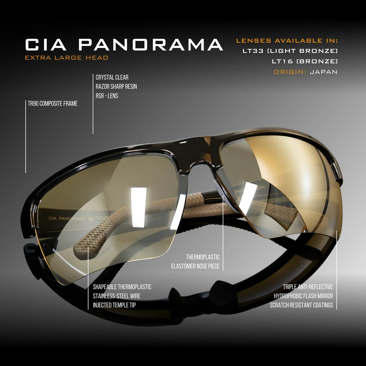 Scheyden CIA Panorama – golfsolbriller med bred pasform